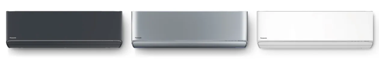 Panasonic Etherea en finitions gris graphite, argent et blanc mat